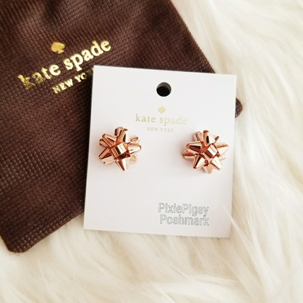 Kate Spade Bourgeois Bow Present Wrap Stud Earring